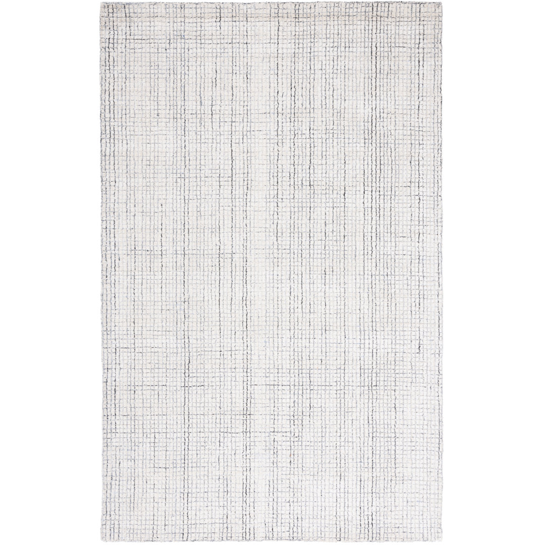 Rowe Handmade Tufted Ivory/Grey Area Rug